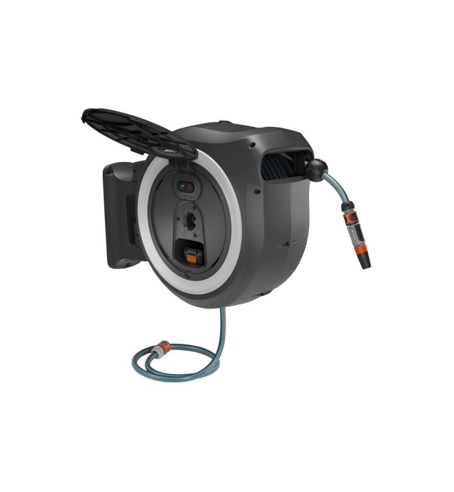 GARDENA - Wand-Schlauchbox Akku PowerRoll XXL 18 V P4A Set 40 m