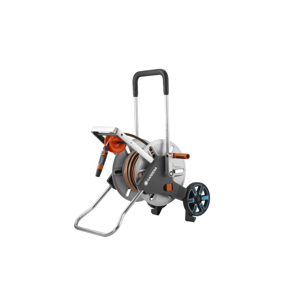 GARDENA Chariot à tuyau en métal AquaRoll M Set 25 m
