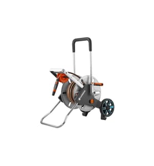 GARDENA Chariot à tuyau en métal AquaRoll M Set 25 m