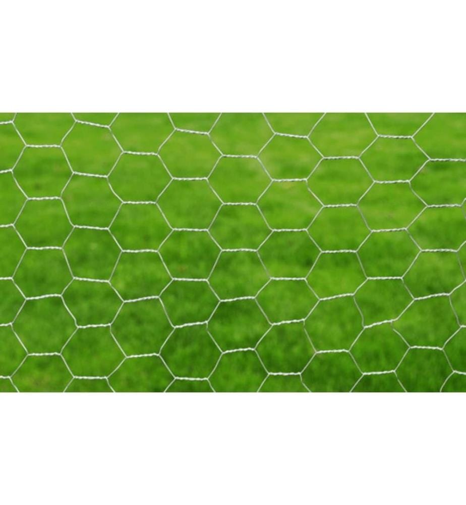 Maschendraht Verzinkter Stahl 25×0,5 m Silbern