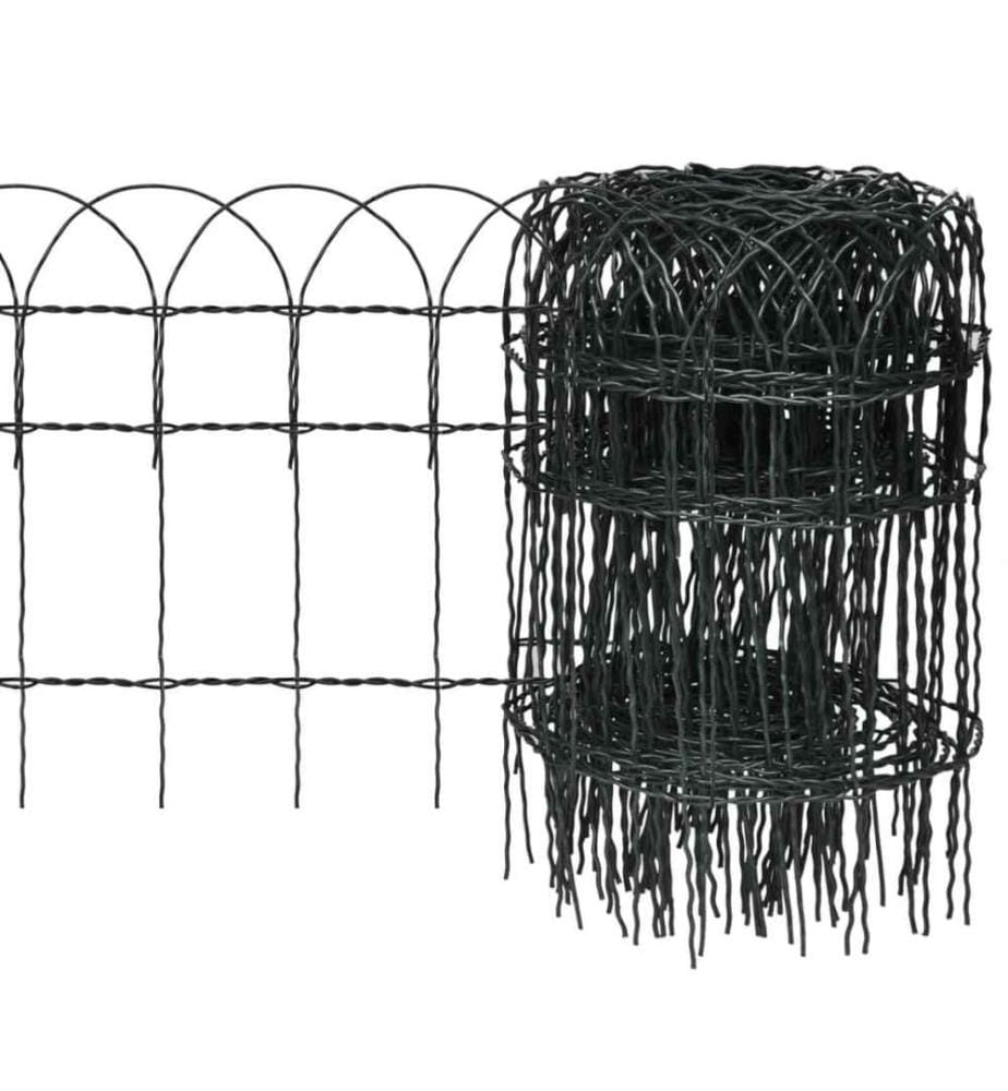 Beetzaun Pulverbeschichtetes Eisen 25×0,4 m