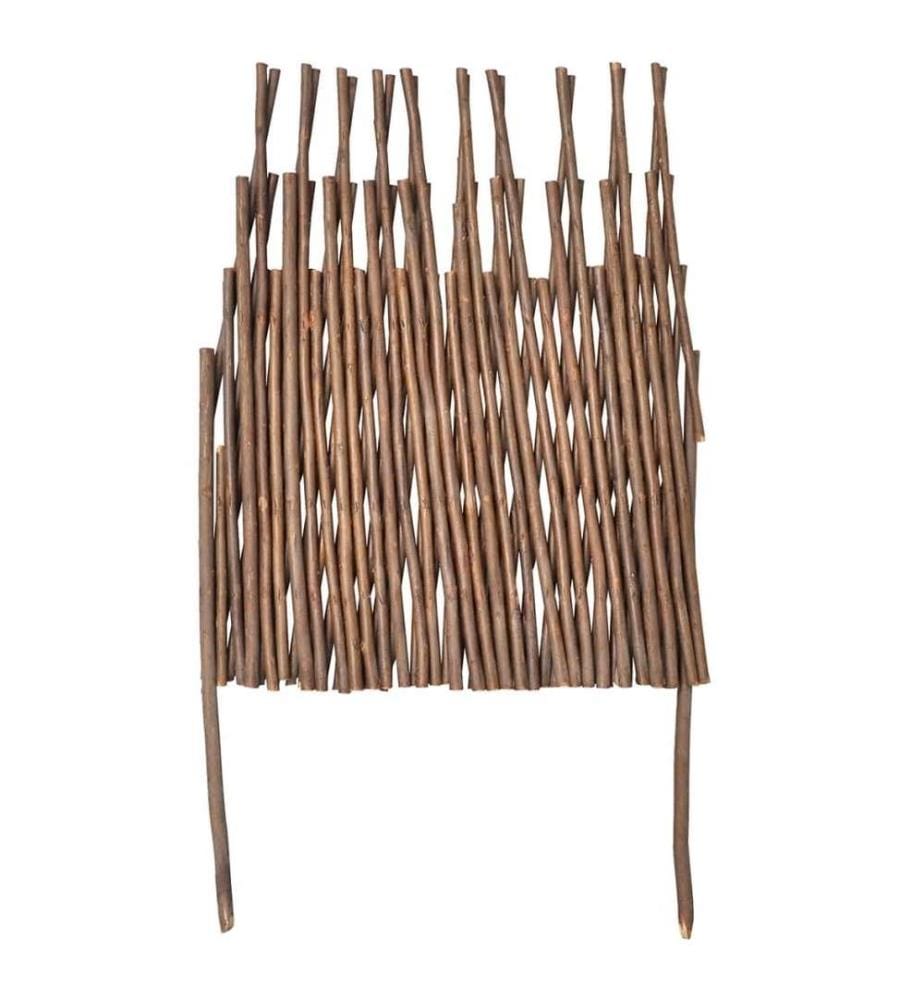 Clôture en treillis de saule 5 pcs