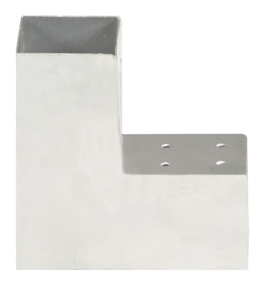 Pfostenverbinder 4 Stk. L-Form Verzinktes Metall 81 x 81 mm