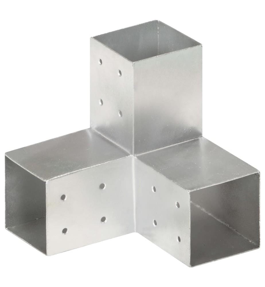 Pfostenverbinder 4 Stk. Y-Form Verzinktes Metall 81 x 81 mm