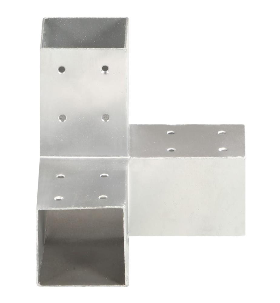 Pfostenverbinder 4 Stk. Y-Form Verzinktes Metall 81 x 81 mm
