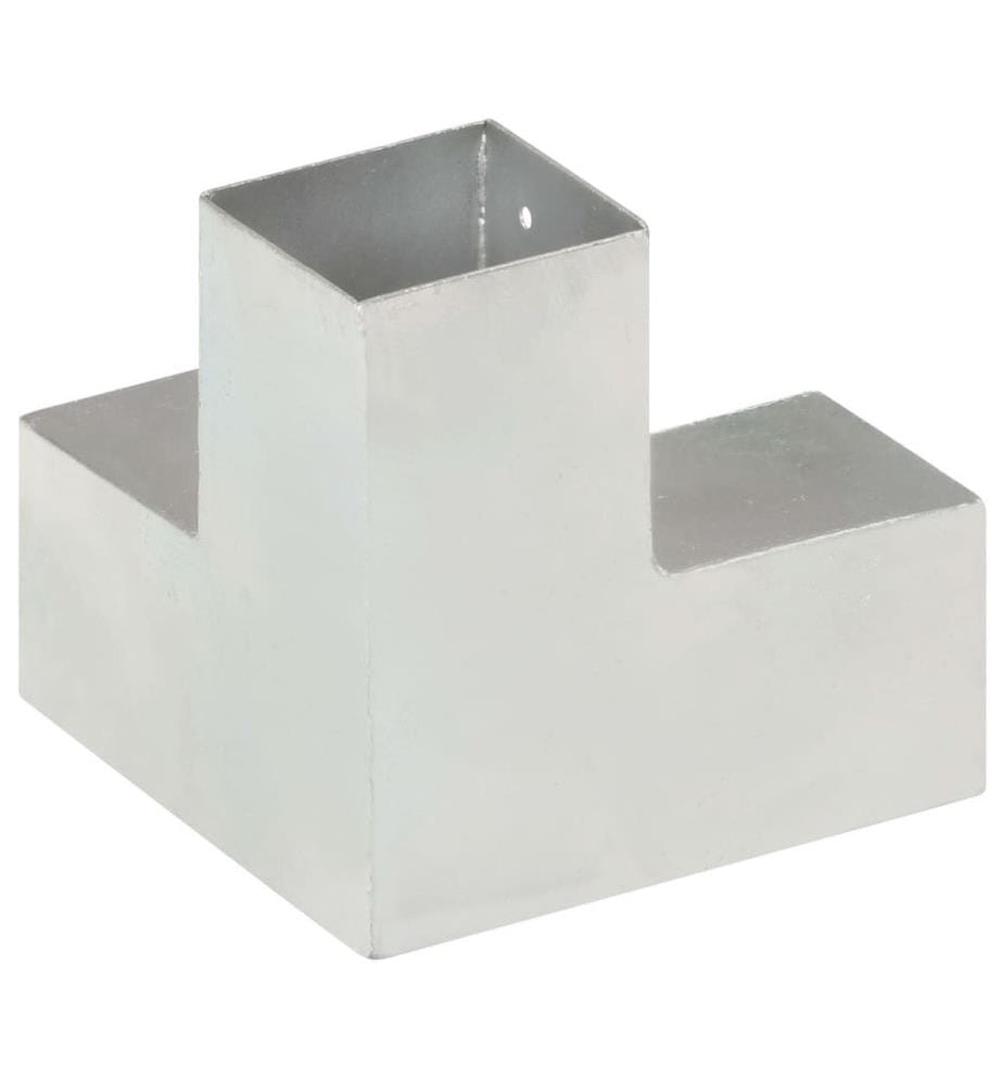 Pfostenverbinder 4 Stk. Y-Form Verzinktes Metall 81 x 81 mm