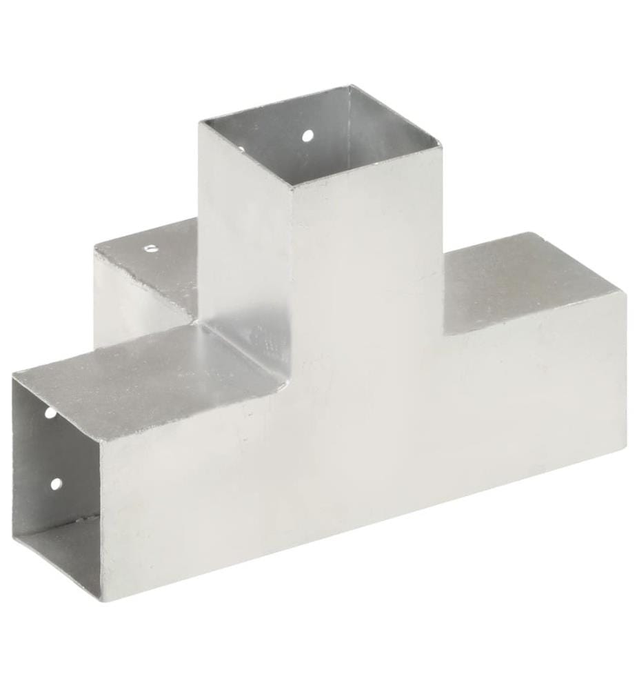 Pfostenverbinder 4 Stk. X-Form Verzinktes Metall 81 x 81 mm
