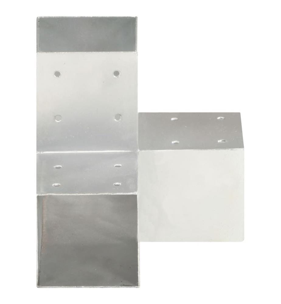 Pfostenverbinder 4 Stk. Y-Form Verzinktes Metall 91 x 91 mm