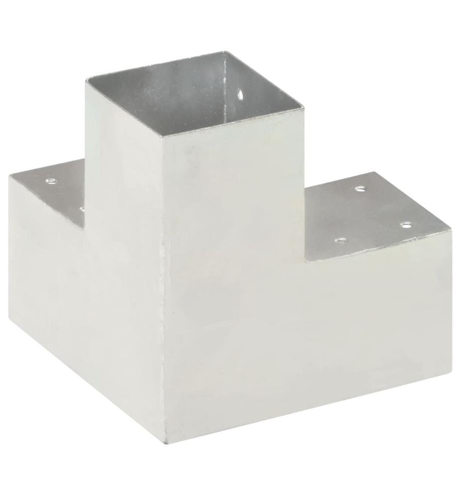 Pfostenverbinder 4 Stk. Y-Form Verzinktes Metall 91 x 91 mm