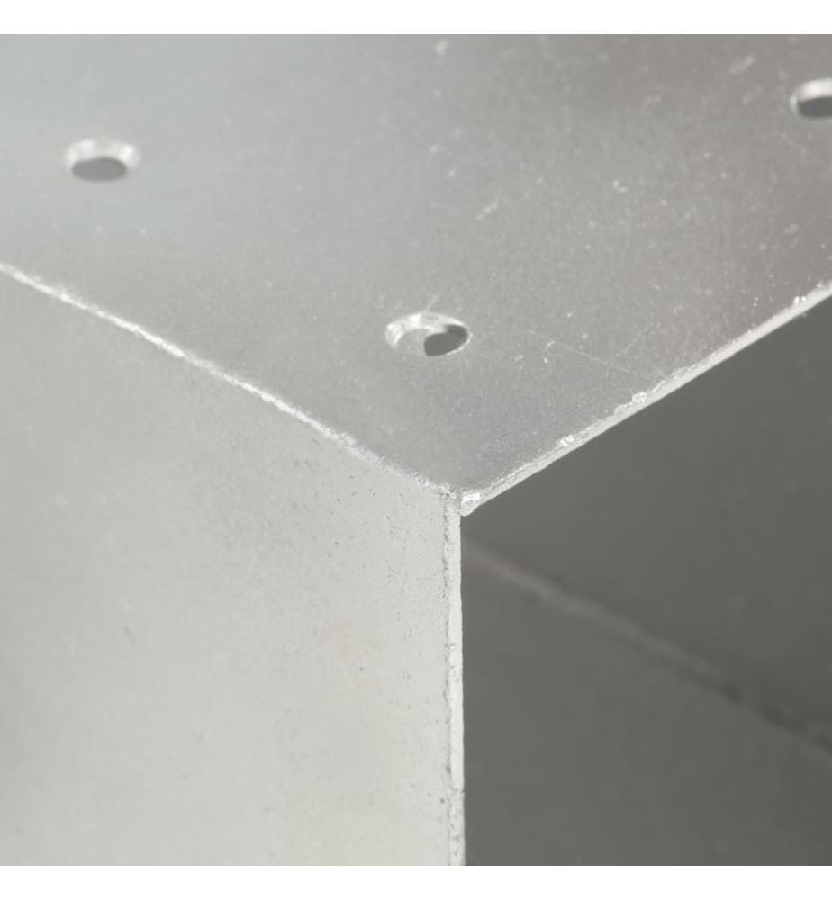 Pfostenverbinder 4 Stk. Y-Form Verzinktes Metall 91 x 91 mm