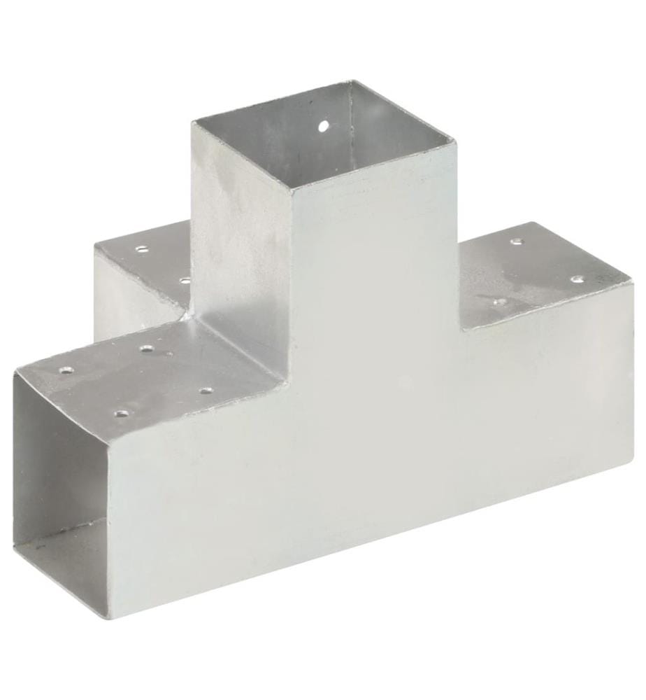 Pfostenverbinder 4 Stk. X-Form Verzinktes Metall 91 x 91 mm