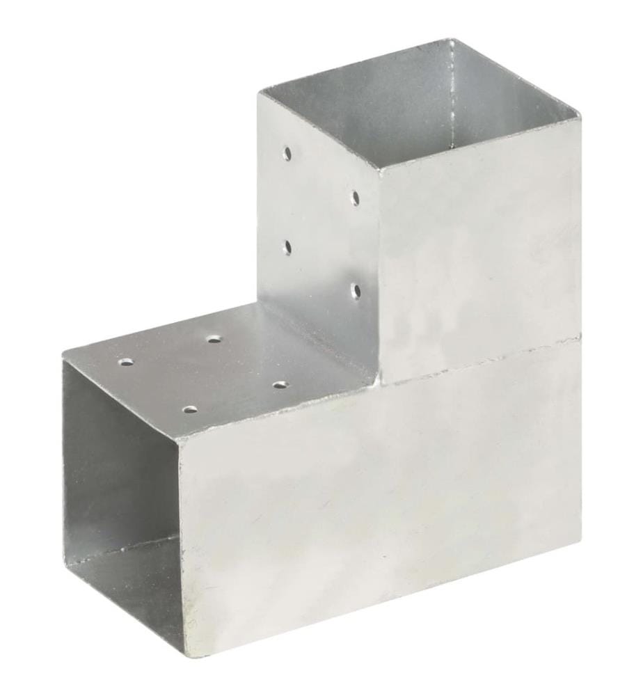 Pfostenverbinder 4 Stk. L-Form Verzinktes Metall 101 x 101 mm