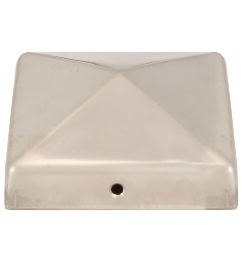 Pfostenkappen 6 Stk. Pyramide Edelstahl 81 x 81 mm