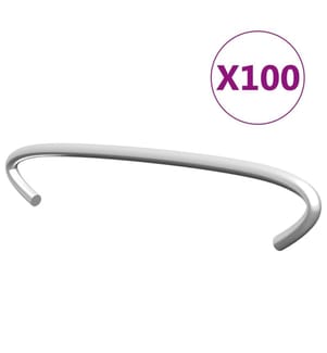 Gabionen-Distanzhalter 100 Stk. Verzinkter Stahl 10 cm