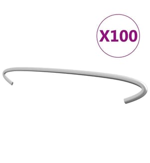 Gabionen-Distanzhalter 100 Stk. Verzinkter Stahl 30 cm