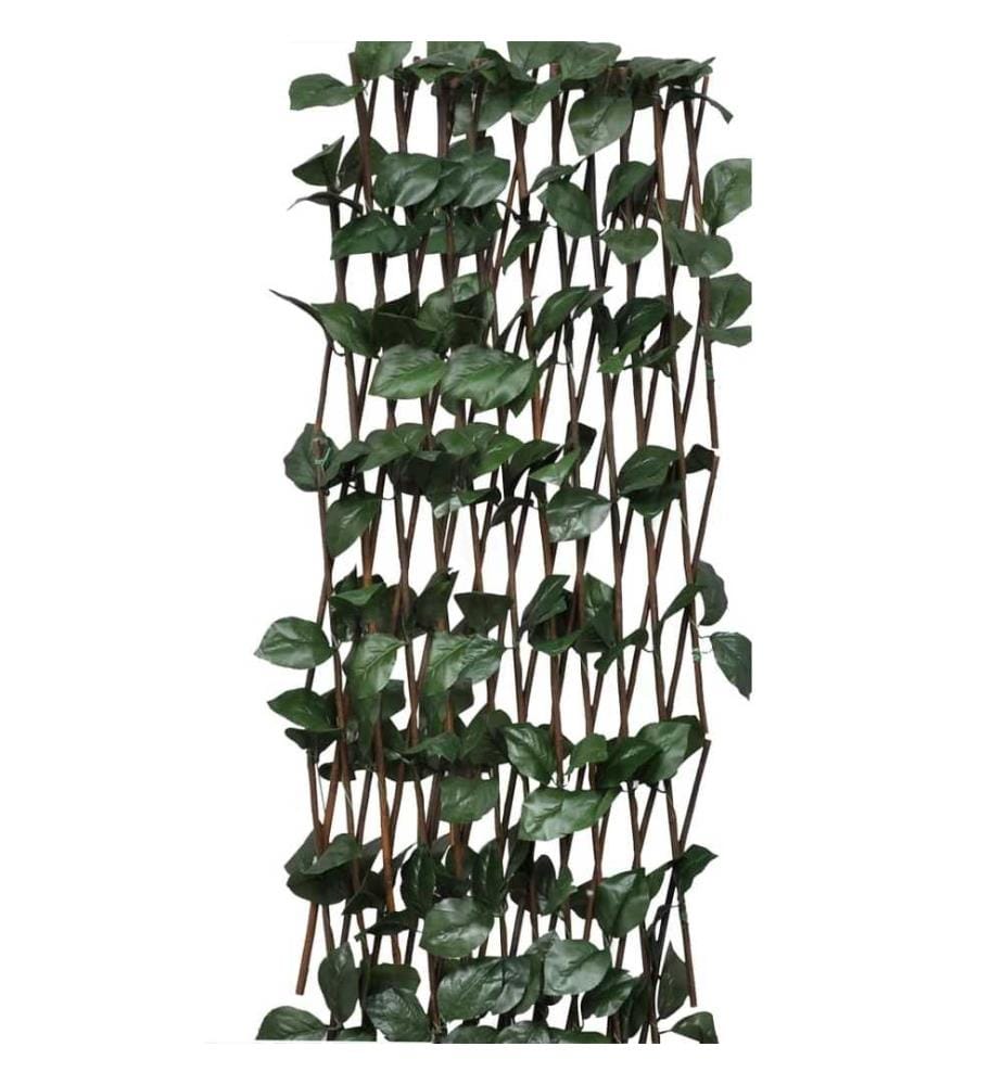 Clôtures à treillis de saule 5pcs feuille artificielle 180x60cm