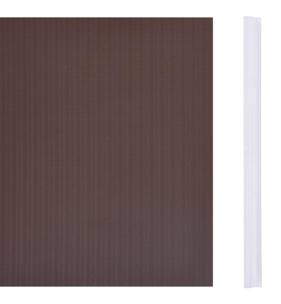 Écran d'intimité de jardin PVC 70x0,19 m Marron