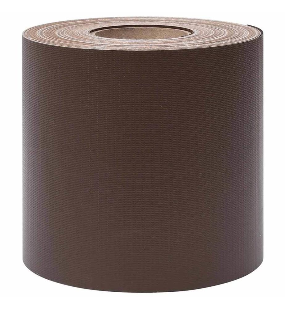 Écrans d'intimité de jardin 4 pcs PVC 35x0,19 m Marron