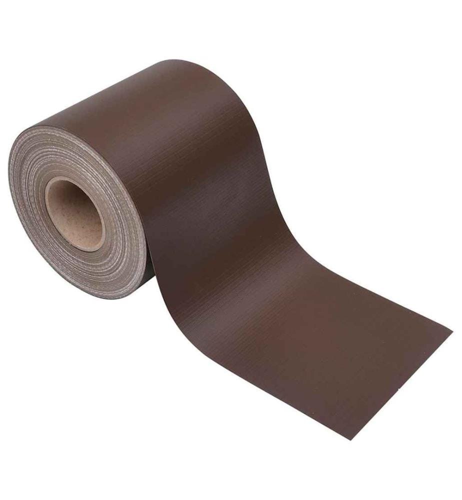 Écrans d'intimité de jardin 4 pcs PVC 35x0,19 m Marron