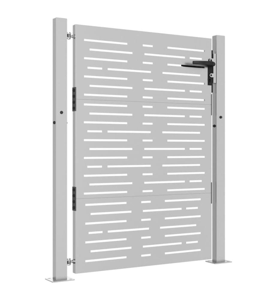 Gartentor 105x130 cm Cortenstahl Quadratisches Design