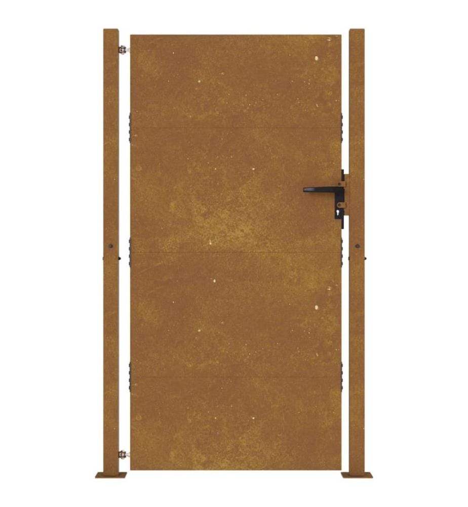 Gartentor 105x180 cm Cortenstahl