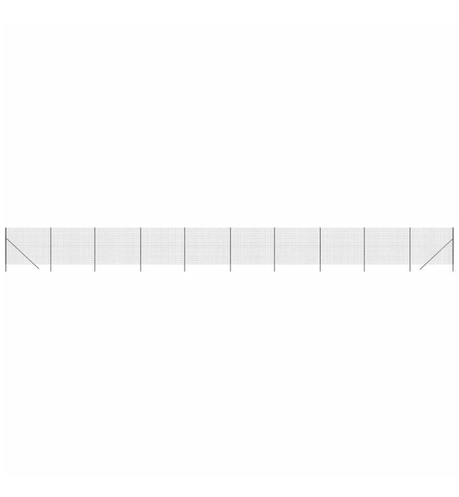 Clôture en treillis métallique anthracite 1,4x25 m