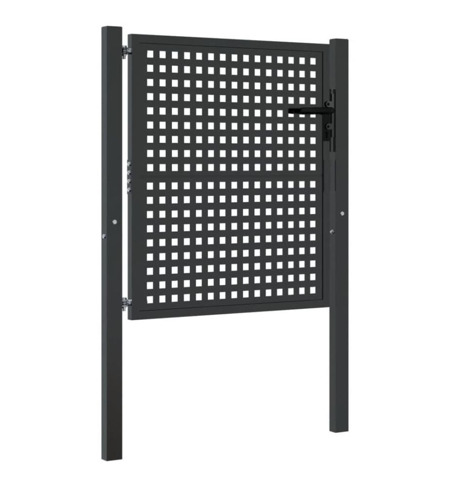 Gartentor Anthrazit 105x150 cm Stahl