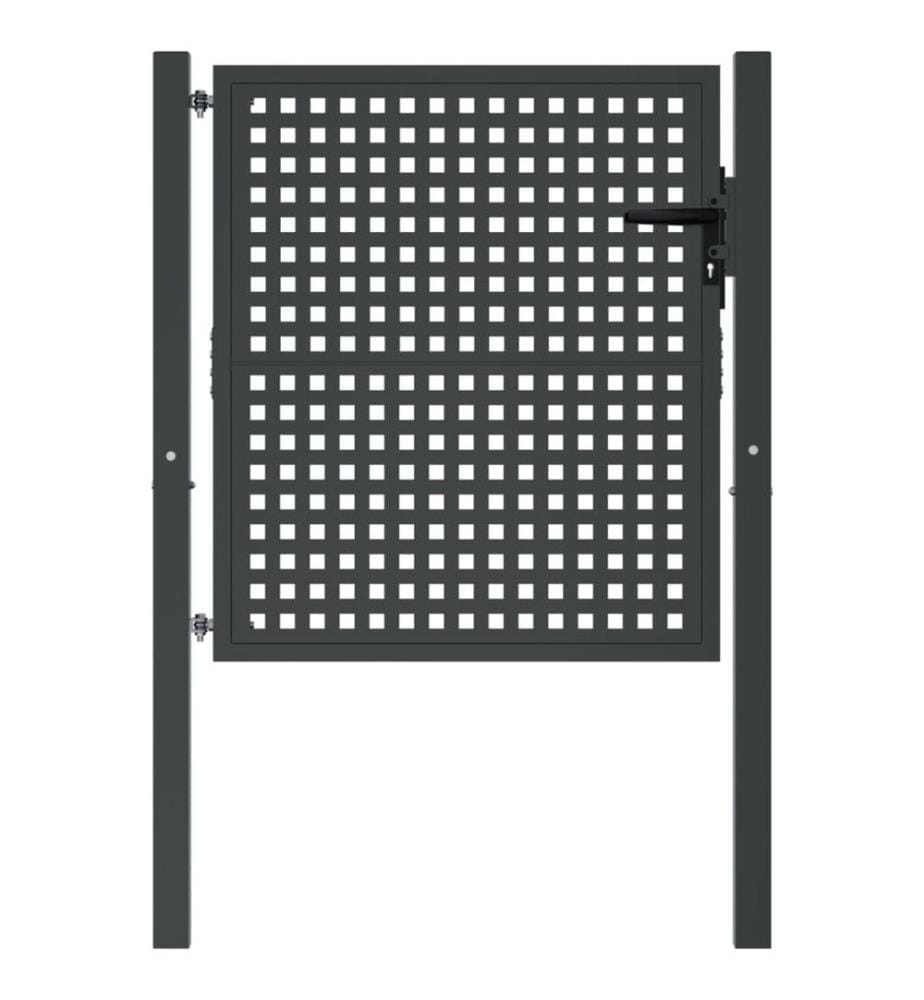 Gartentor Anthrazit 105x150 cm Stahl