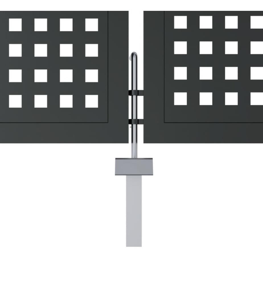 Gartentor Anthrazit 300x150 cm Stahl