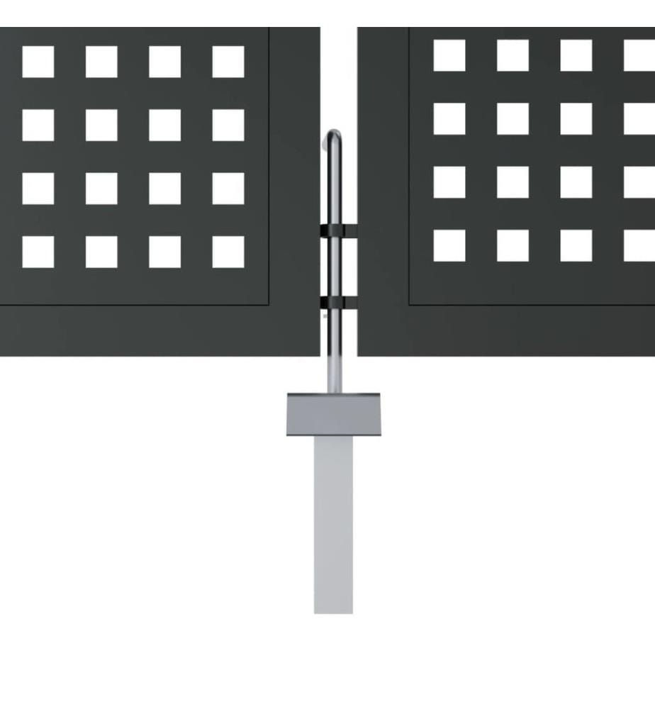 Gartentor Anthrazit 300x200 cm Stahl