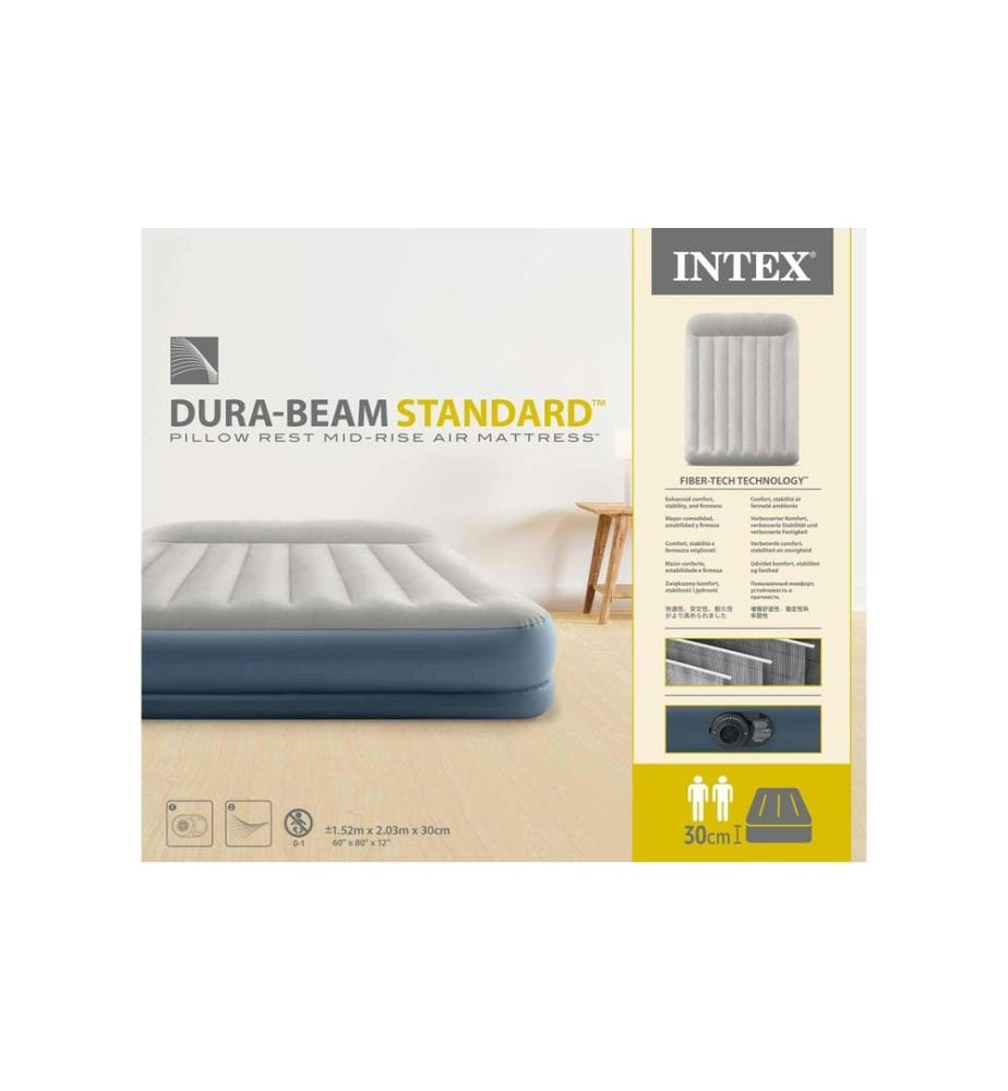 INTEX - Dura Beam Standard MidRise Queen 152 x 203 x 30 cm