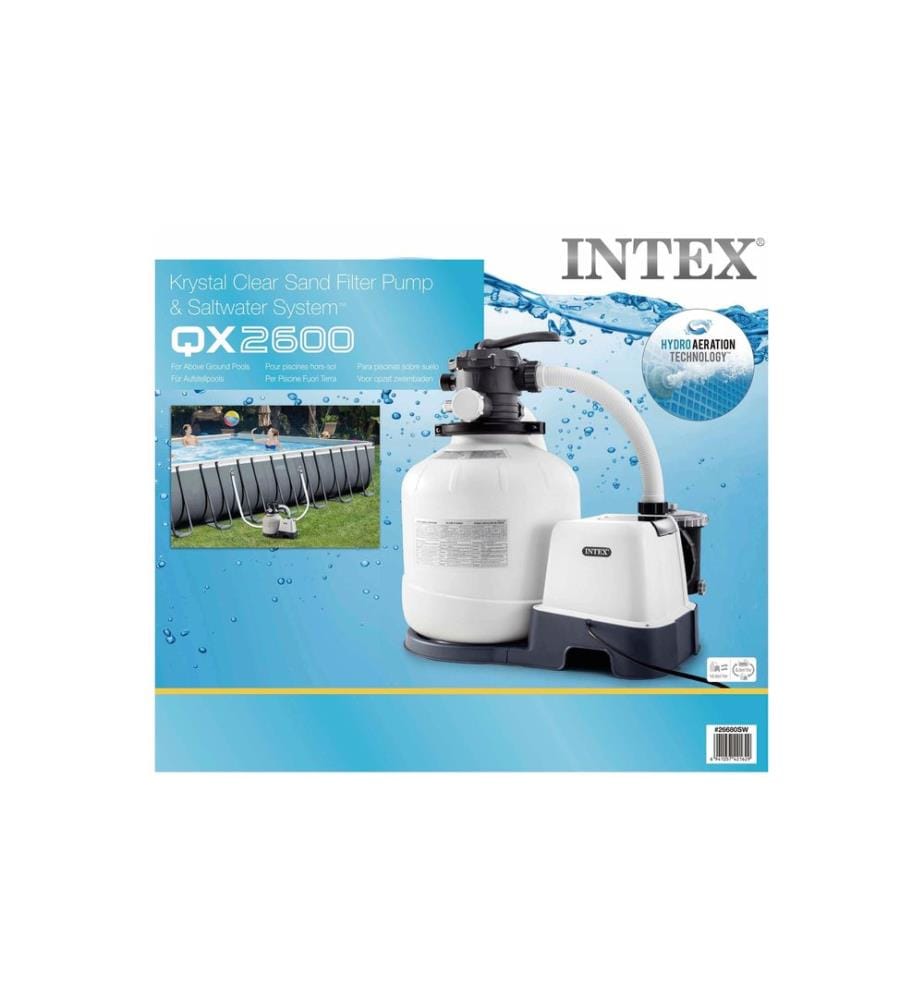INTEX - Sandfilteranlage & Salzwassersystem, 10000 l/h
