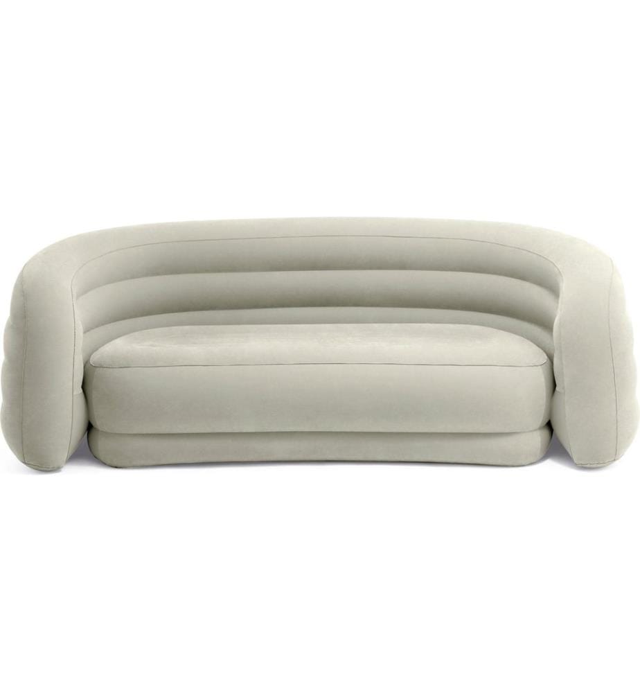 INTEX - Aufblasbares Sofa Curved 229 x 109 x 81 cm, Olive/Beige