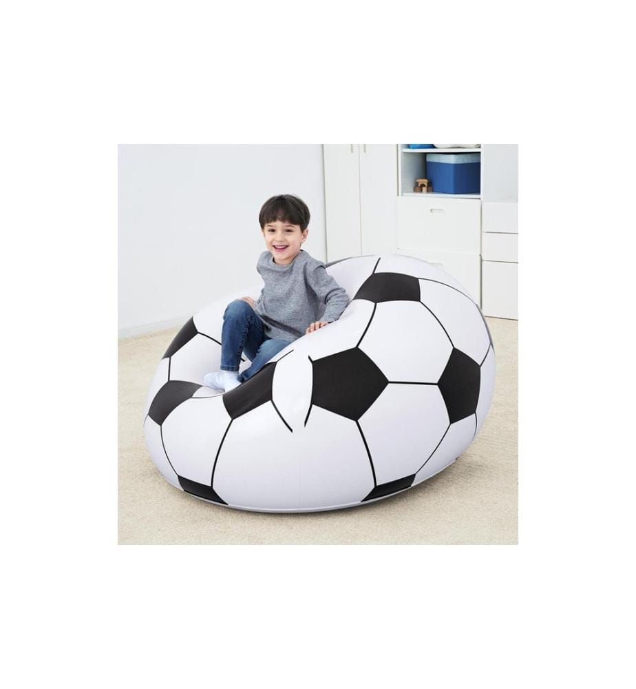 Bestway - Fauteuil gonflable Up, In et Over Ballon de foot, 114 x 112 cm