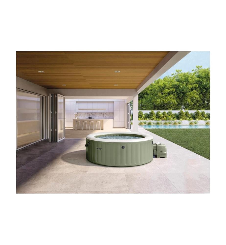 INTEX - 6-Personne Olive Vert Round Bubble Spa Set Ø 216