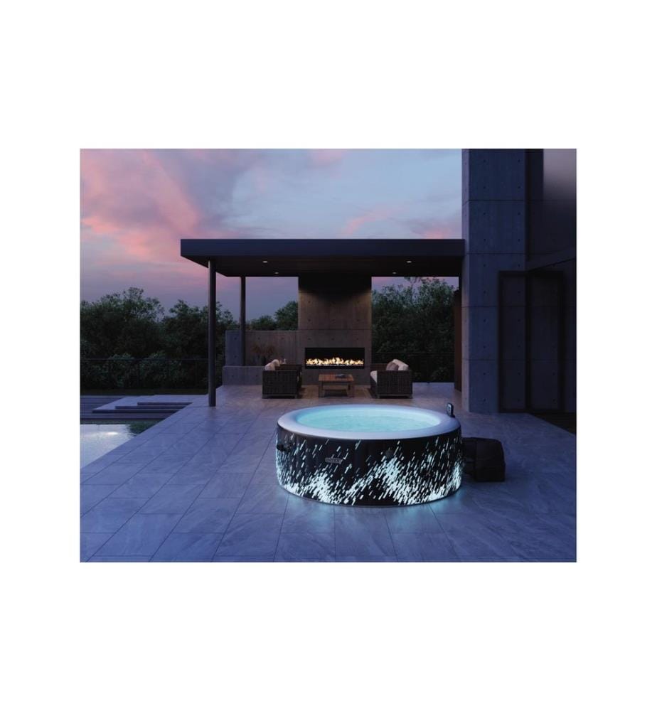 INTEX - 4-Personne Glow Deluxe Round Bubble Spa Set Ø 196