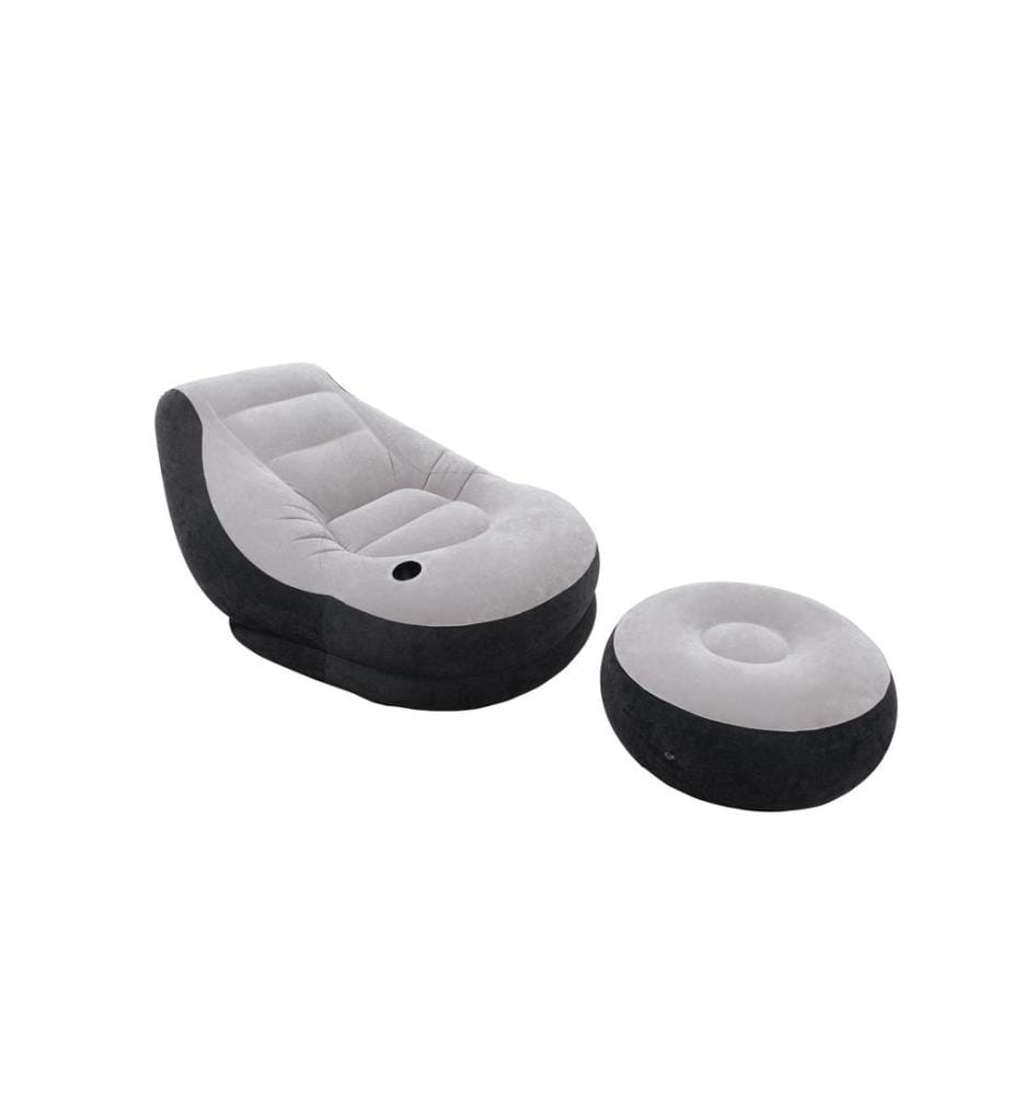 INTEX - Fauteuil gonflable Gonflable Ultra Lounge Gris