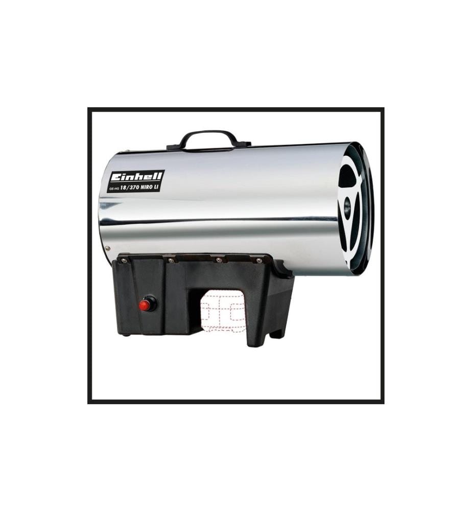 EINHELL - Soufflerie de chauffage Générateur d'air chaud sur batterie GE-HG 18/37Niro Li Solo