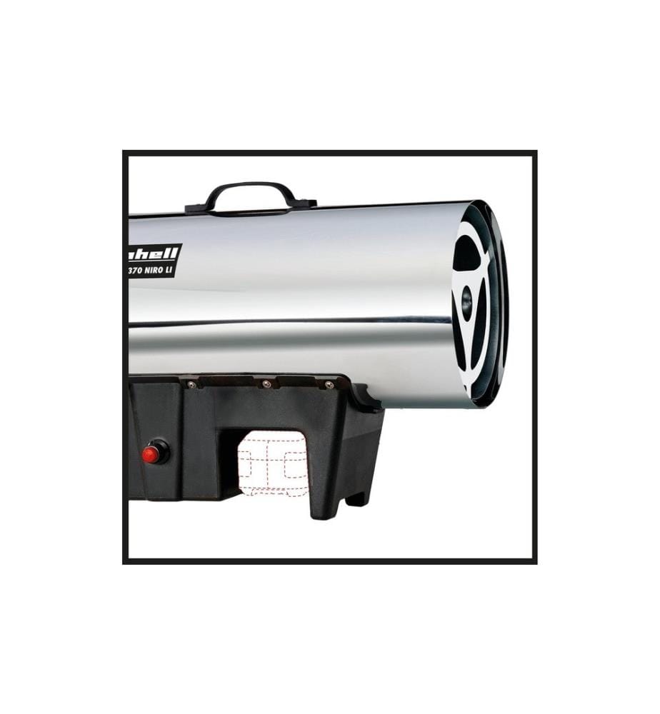 EINHELL - Soufflerie de chauffage Générateur d'air chaud sur batterie GE-HG 18/37Niro Li Solo