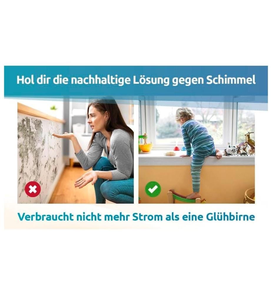 Technaxx - Chauffeur infrarouge Anti-moisissure Dry M1 55 W