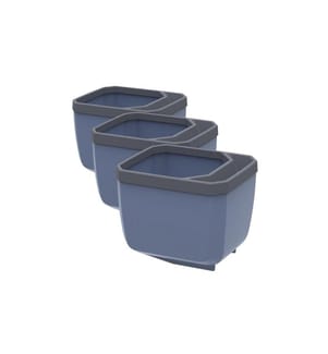 GUSTA GARDEN - HERBS BUDDY Kräutertopf 3er Set Blau