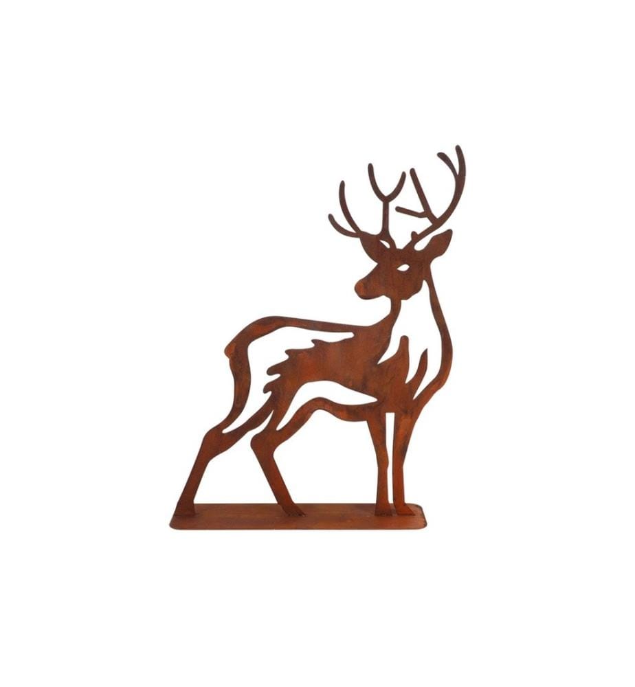 ESSCHERT DESIGN - Dekofigur Hirsch Rostbraun