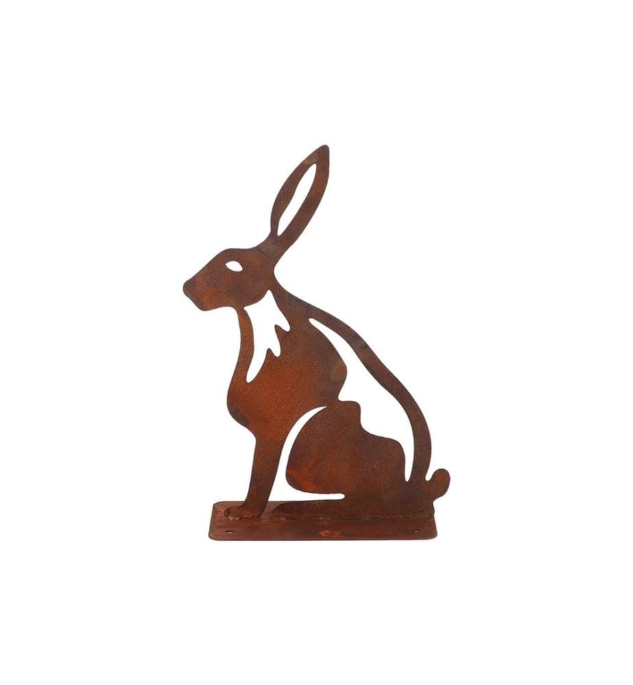ESSCHERT DESIGN - Dekofigur Hase Rostbraun