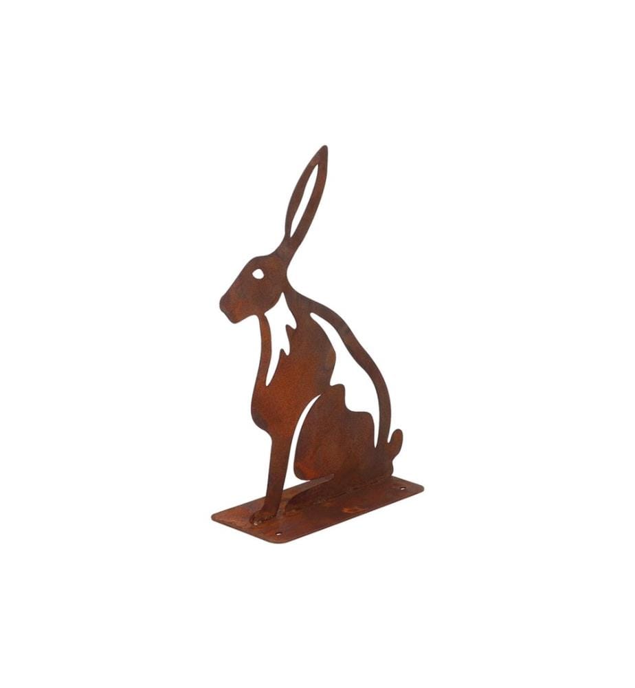 ESSCHERT DESIGN - Dekofigur Hase Rostbraun