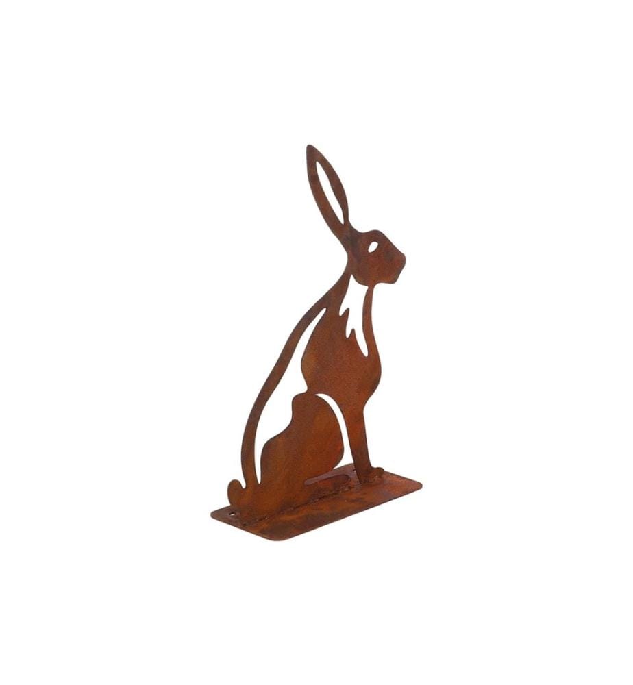 ESSCHERT DESIGN - Dekofigur Hase Rostbraun