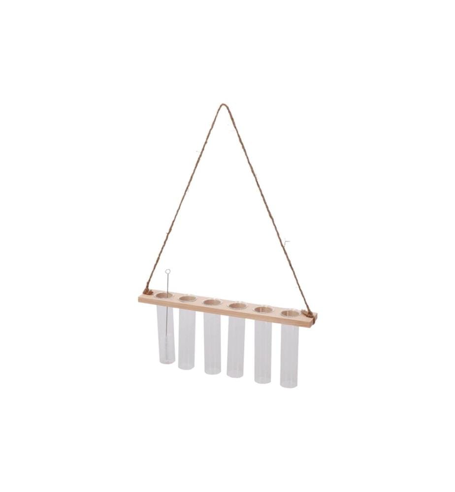 ESSCHERT DESIGN - Reagenzglashänger M 13 cm, Nature/Transparent