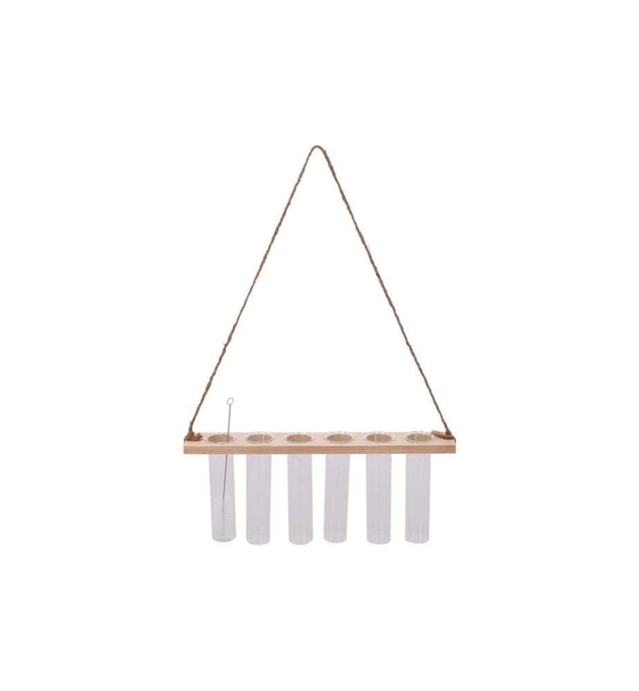 ESSCHERT DESIGN - Reagenzglashänger M 13 cm, Nature/Transparent