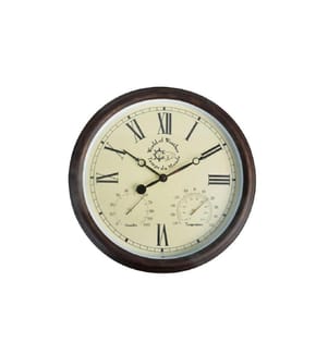 ESSCHERT DESIGN - Gartenuhr Braun, Ø 38.3 cm