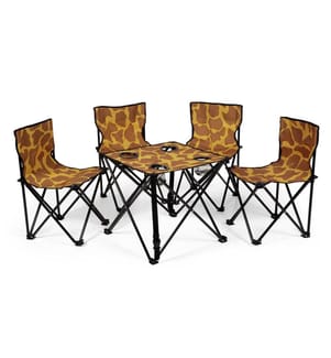 ZEBRAFFO - Salon de jardin pour camping Girafe 5er Kids