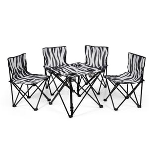ZEBRAFFO - Salon de jardin pour camping Zebra 5er Kids